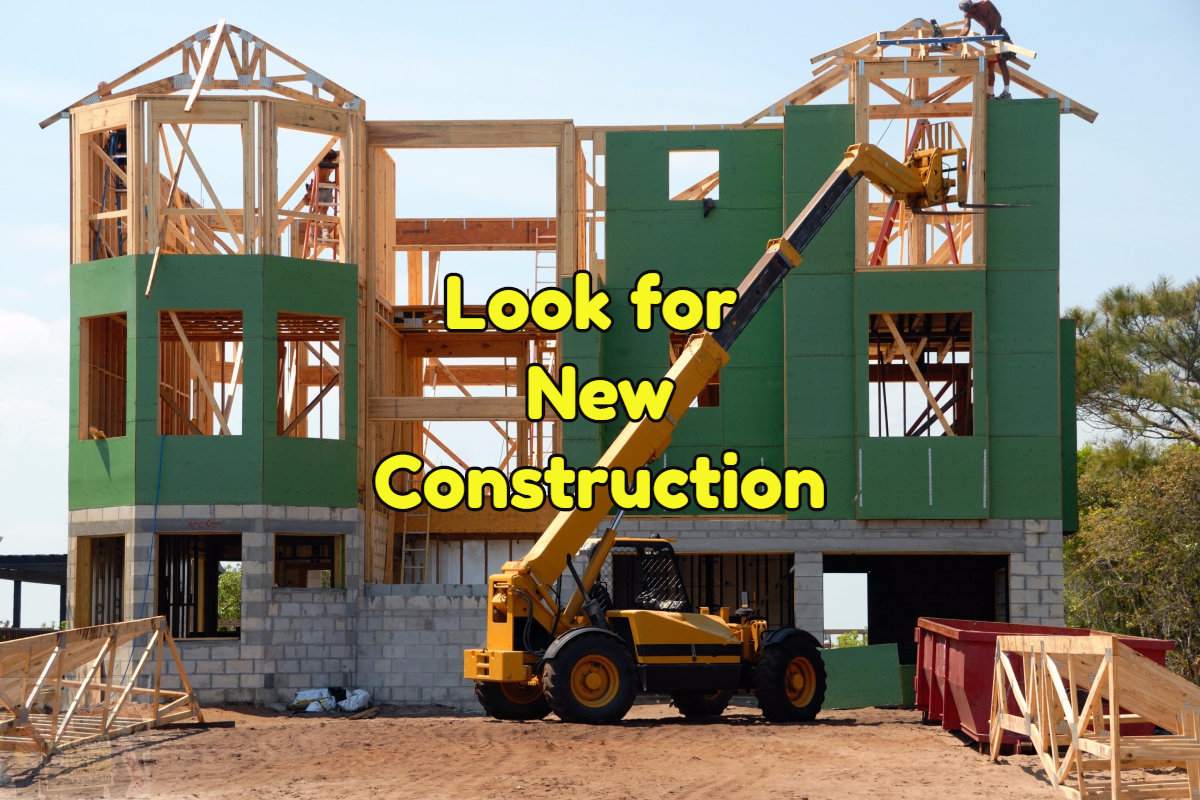 New construction is a sign of an up and coming neighborhood
